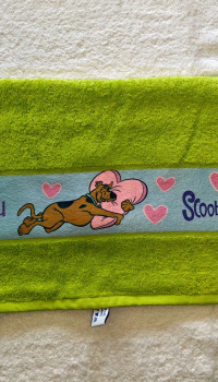Scooby Doo zöld törölköző (50×100 cm)