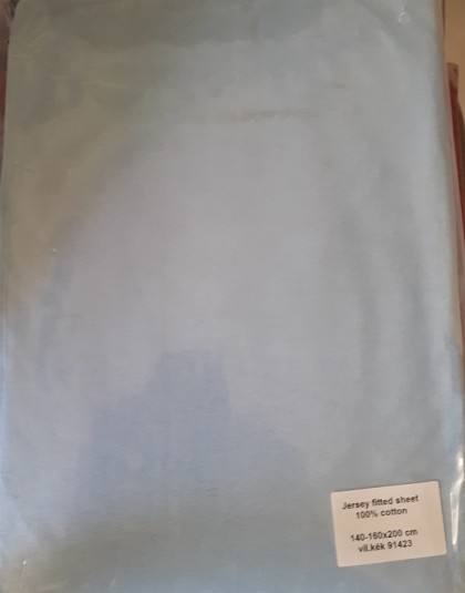 Pamut-jersey gumírozott lepedő (140-160 * 200 cm)